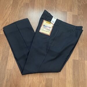 Vtg Wrangler Wrancher Dress Jeans Mens 50X32 Navy Bootcut Cowboy Deadstock